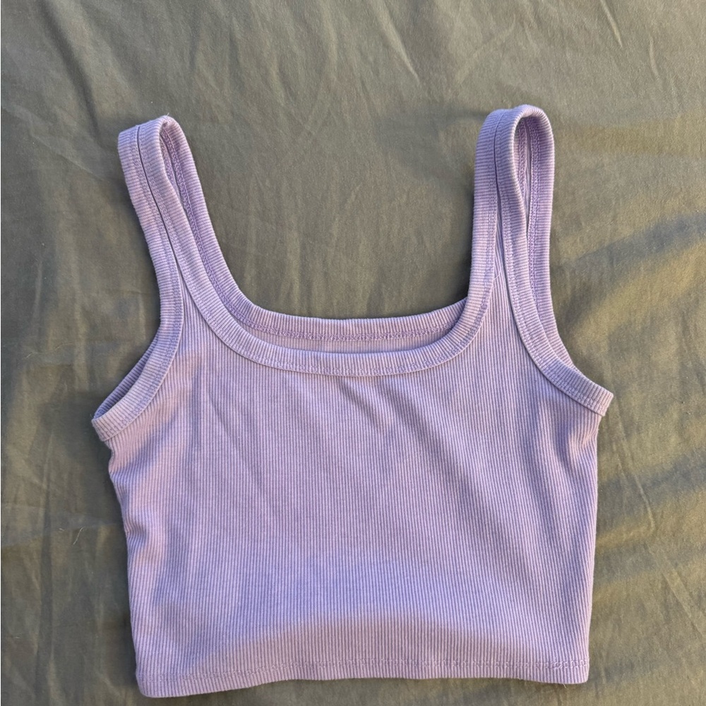purple shein tank top size small